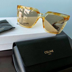 CELINE Yellow Square Sunglasses CL4055IN